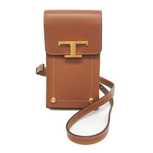 Tod's T Timeless Smartphone Shoulder Bag XAWTSAOV302ROR Women,Men Leather Pou...